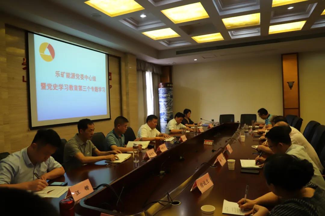 蔡正华在乐矿能源党委中心组党史学习教育第三次专题学习会上强调：牢固树立发展是硬道理、抓项目是硬任务理念，推动企业扭亏脱困转型发展