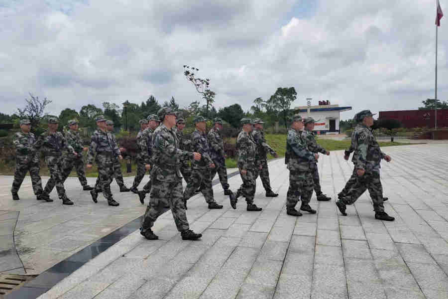乐矿能源民兵工程爆破排集结点验在行动