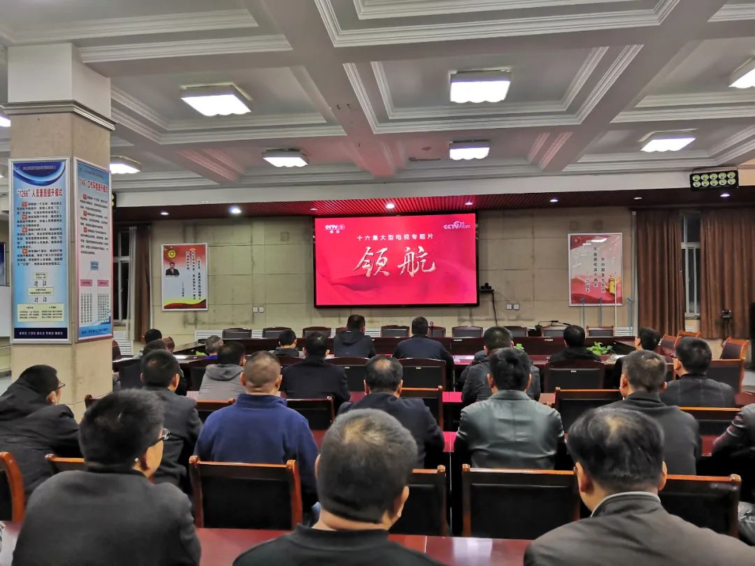 领航新时代 奋进新征程丨乐矿能源组织观看大型电视专题片《领航》