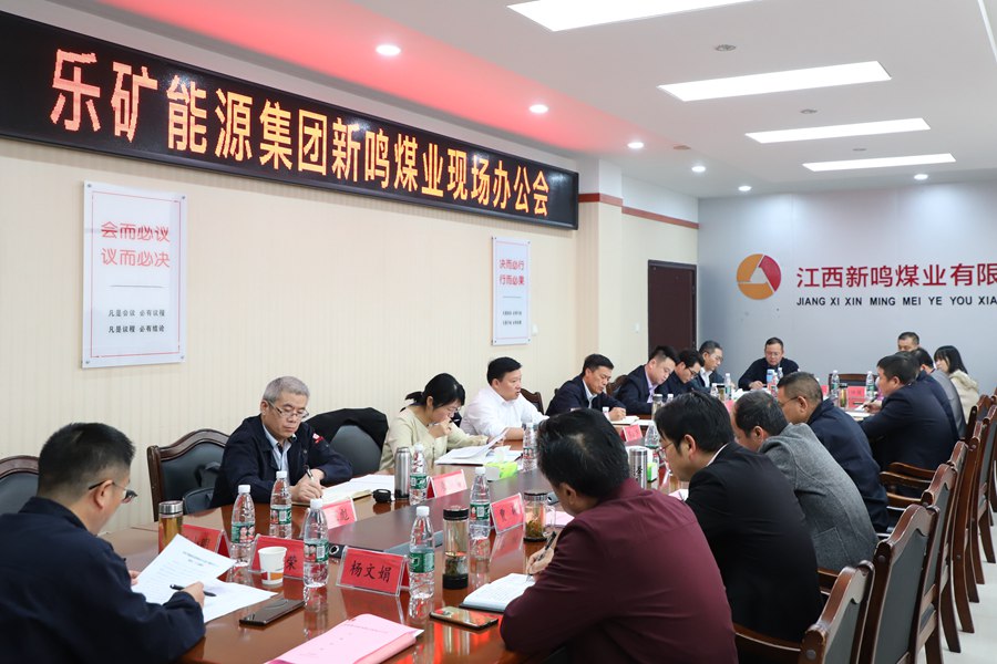 抓安全保稳定 深改革促发展 乐矿能源召开新鸣煤业现场办公会