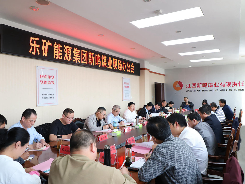 坚定改革信心 落实改革举措 乐矿能源召开新鸣煤业现场办公会