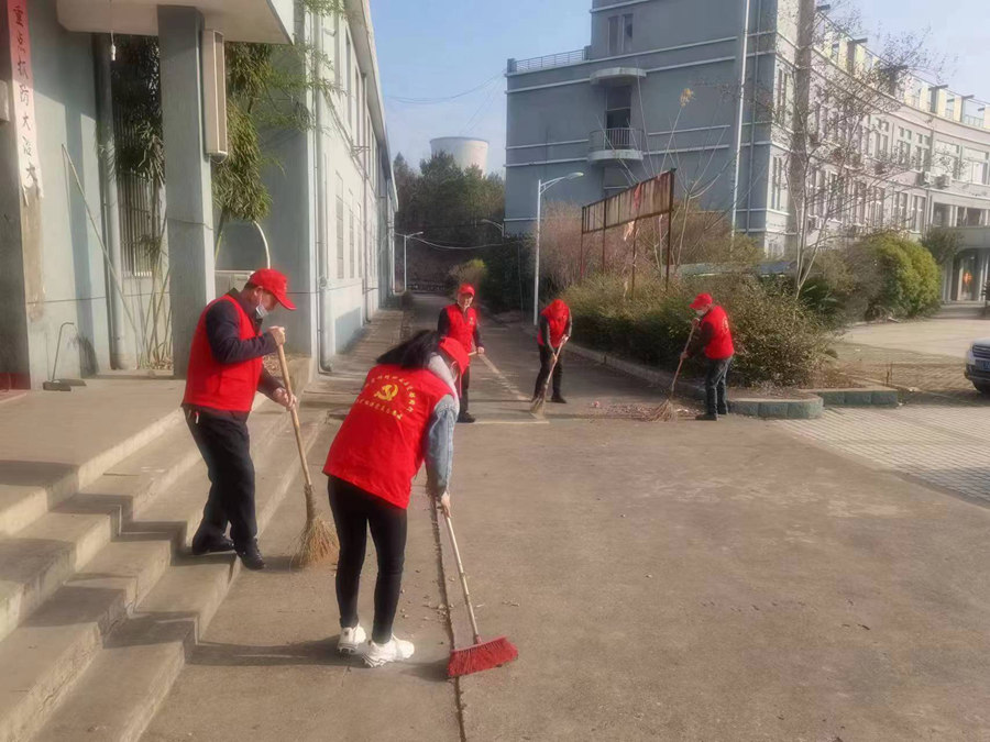 党员大扫除，平安迎新春——人力资源分公司党支部开展主题党日活动