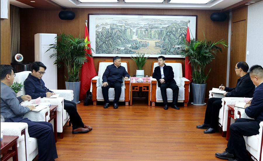 蔡正华拜会韩城市委市政府