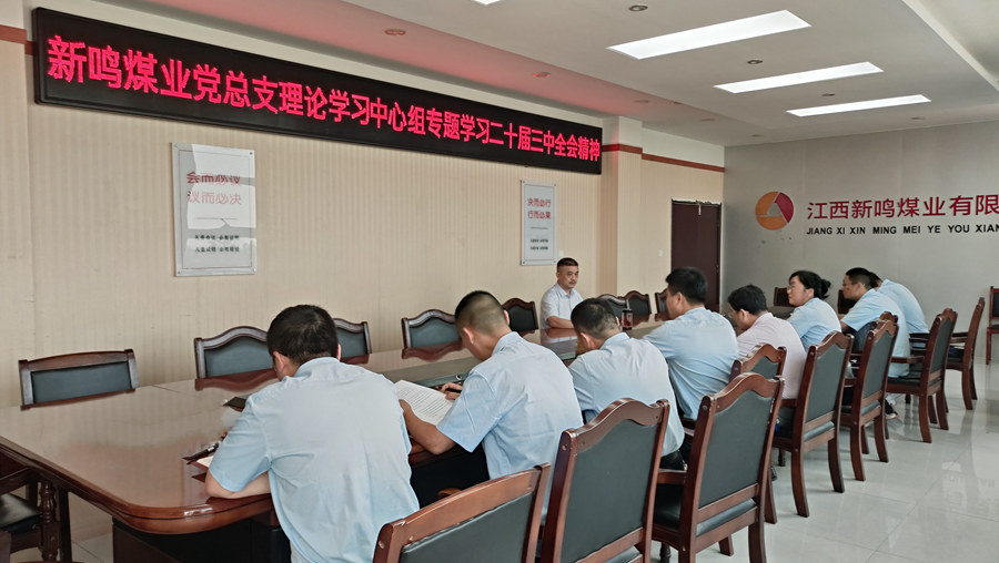 学精神 抓落实 谋发展 | 新鸣煤业结合实际学习贯彻党的二十届三中全会精神