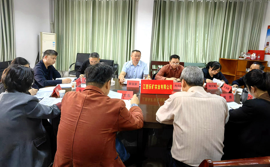 蔡宝家带队深入乐矿实业调研指导工作