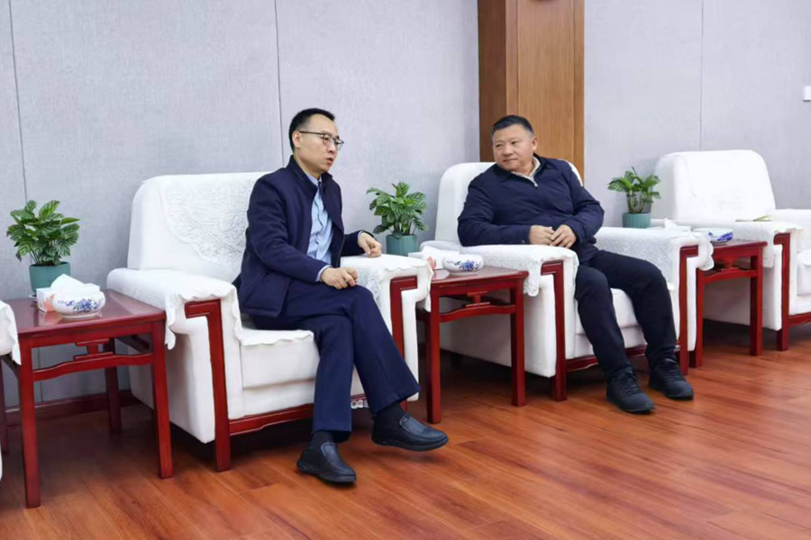 蔡正华拜会 韩城市委市政府