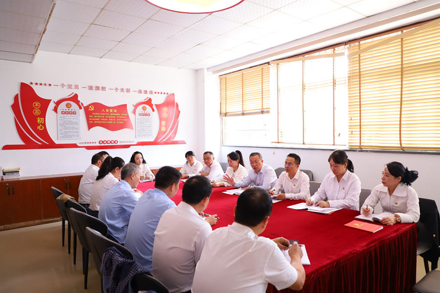 蔡宝家以普通党员身份参加所在支部组织生活